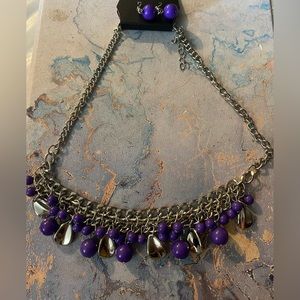 Deep Violet Short Necklace